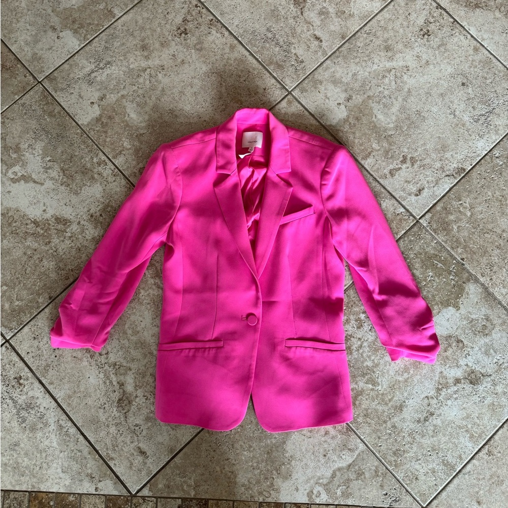 Cinq a sept CREPE KHLOE BLAZER (pink)